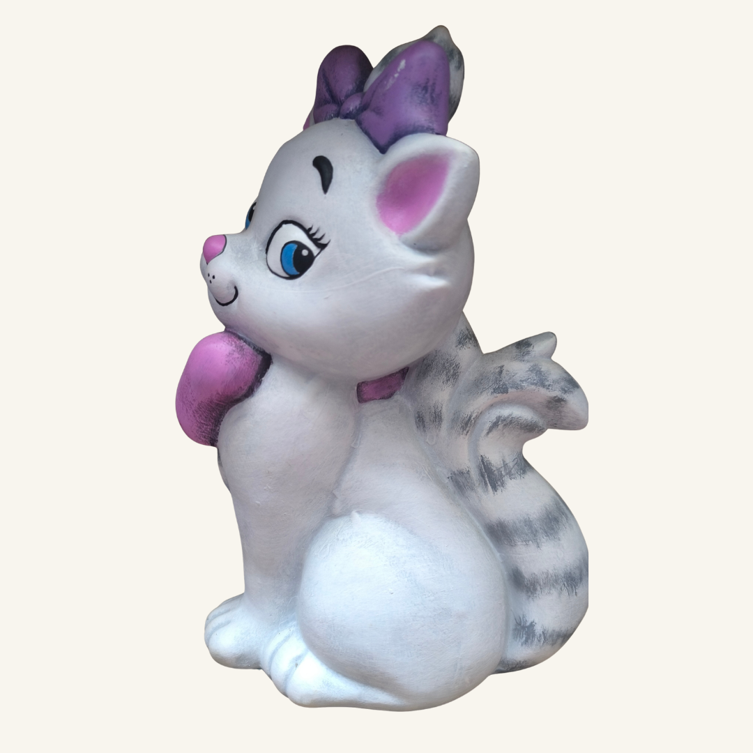 Alcancia Gatita Blanca – Arte Vivo - 12x29cm