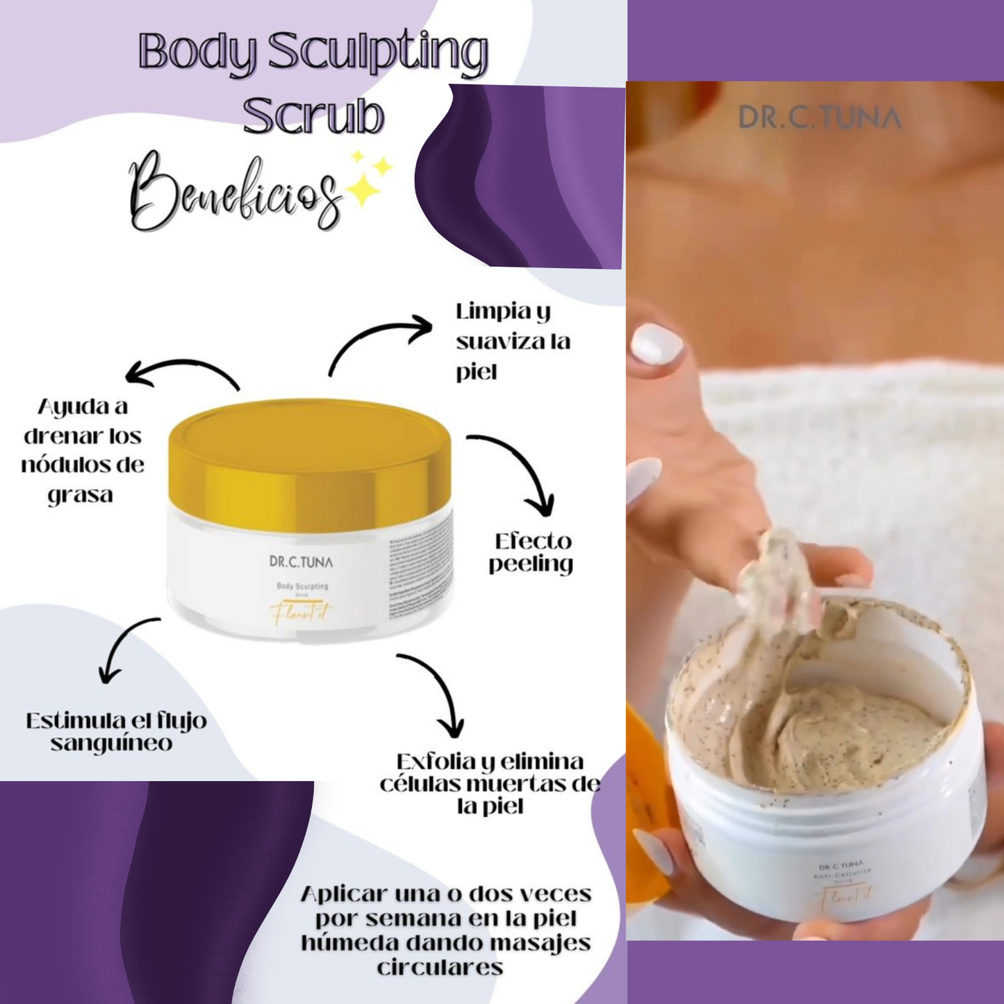 Body Sculpting Scrub Exfoliante Dr. C. Tuna - 200ml