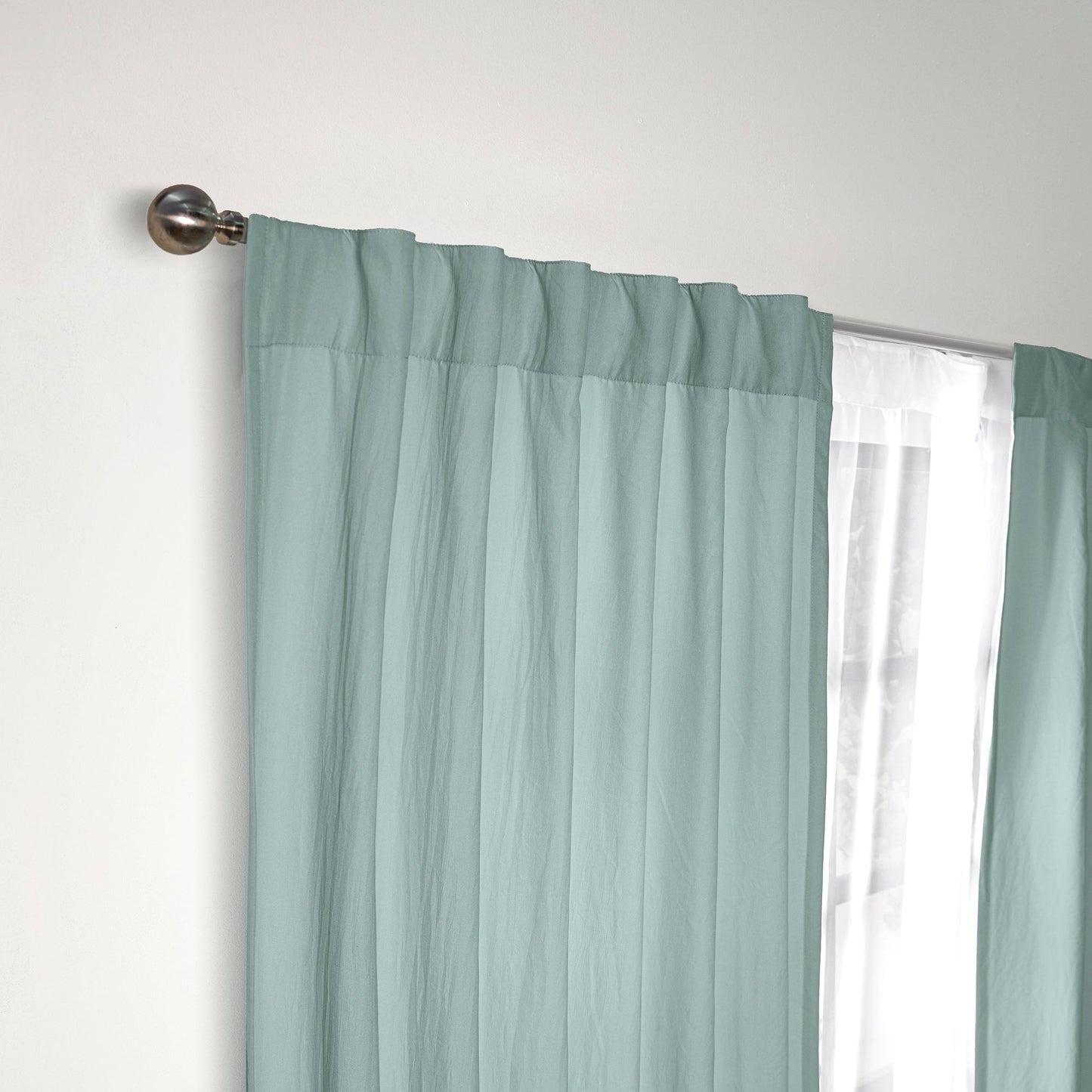 Cortinas Viasoft Larga Verde – 1.30x2.30m c/u