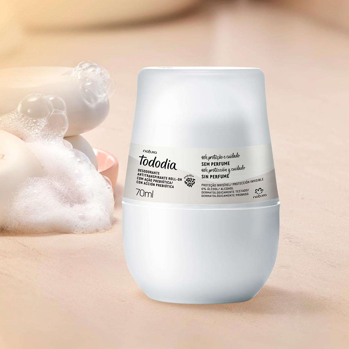 Desodorante Antitranspirante Sin Perfume Roll On Todo Día – 70ml