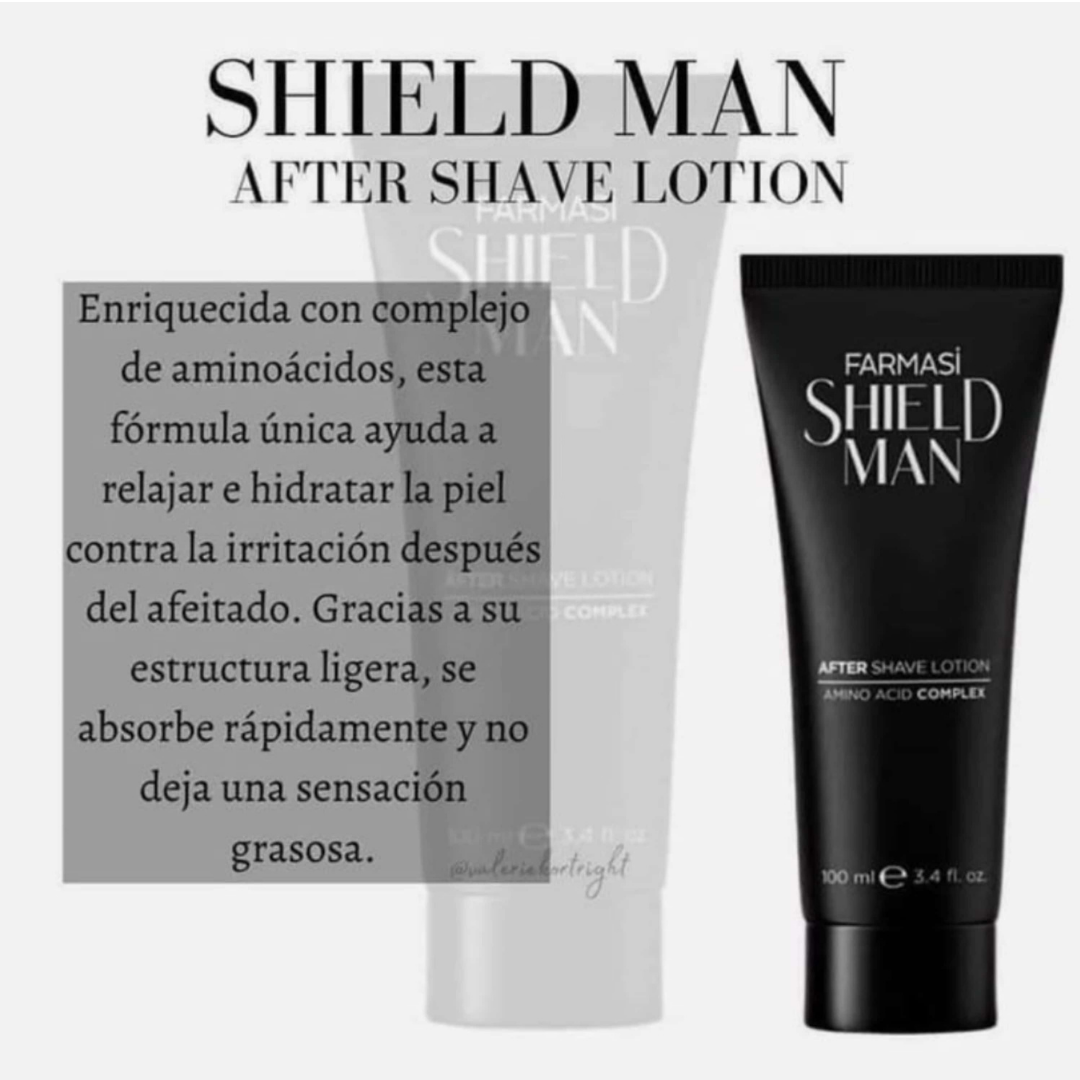 Shield Man – Loción para Después de Afeitar – Farmasi – 100 ml