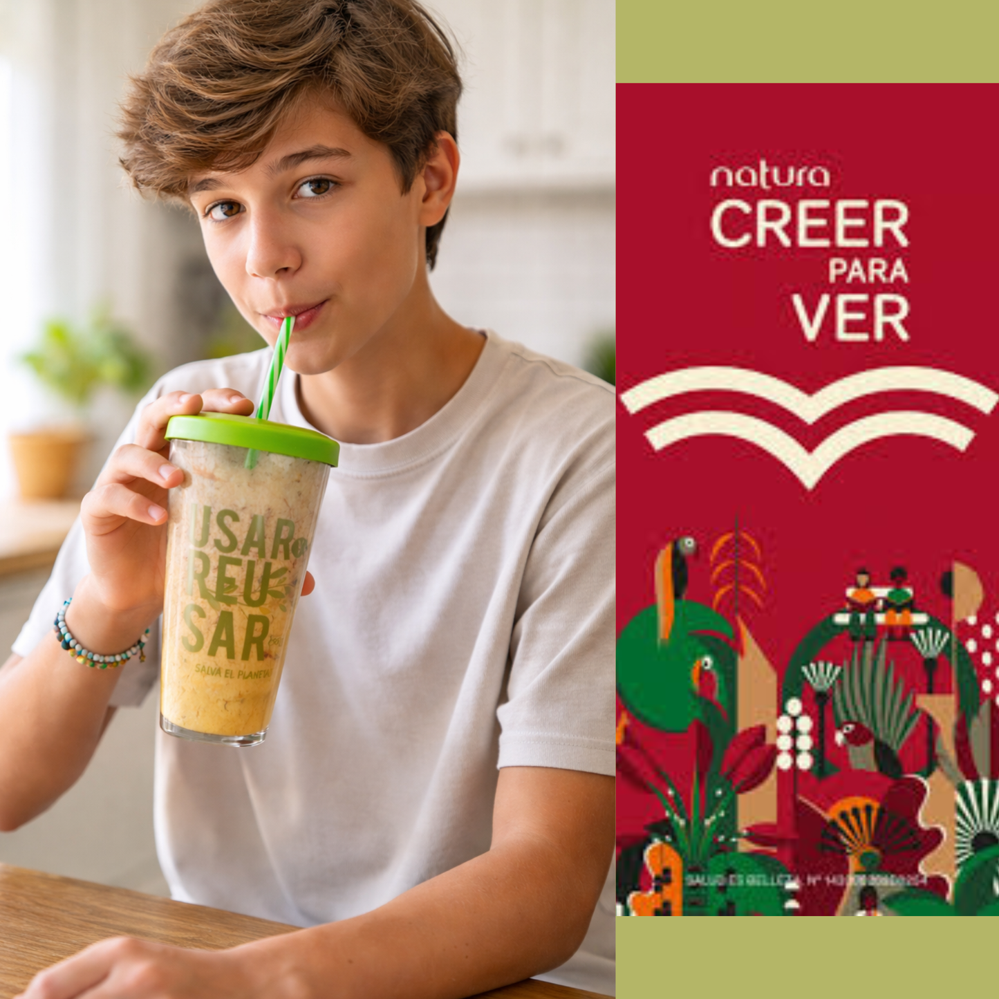 Vaso Pitillo – Creer Para Ver – Capacidad 19oz