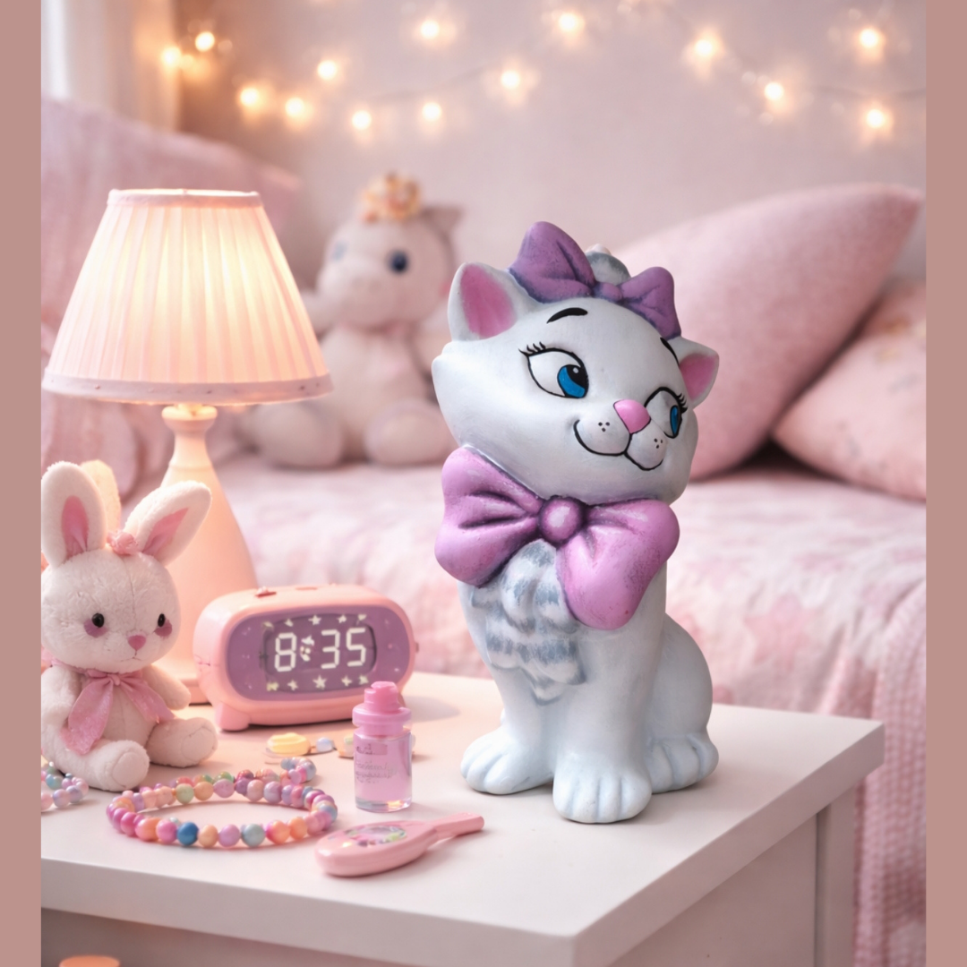 Alcancia Gatita Blanca – Arte Vivo - 12x29cm