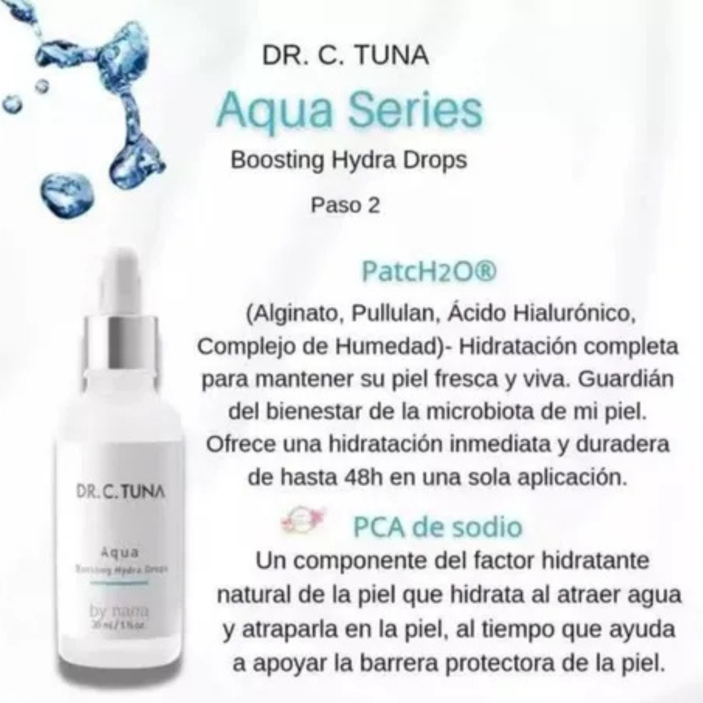 Aqua Gotas Impulsantes de Hidratacion Dr. C. Tuna - 30ml