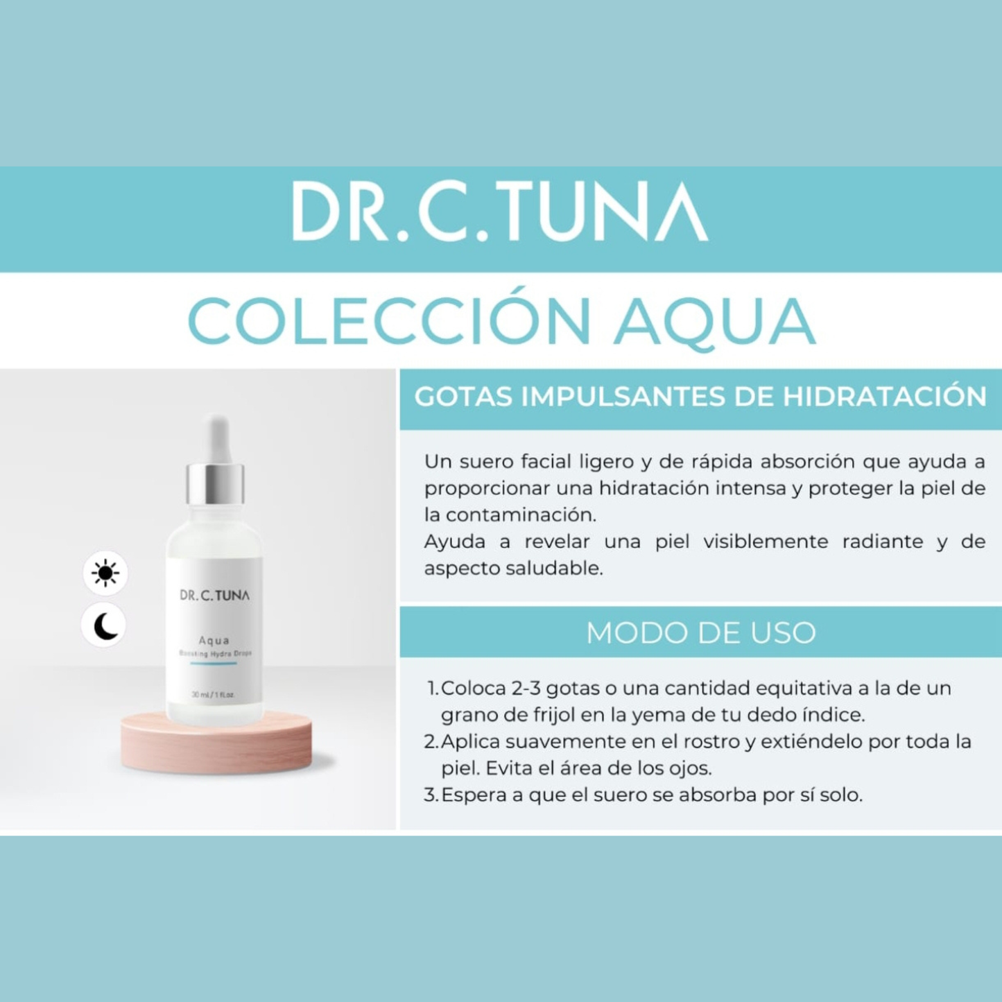 Aqua Gotas Impulsantes de Hidratacion Dr. C. Tuna - 30ml