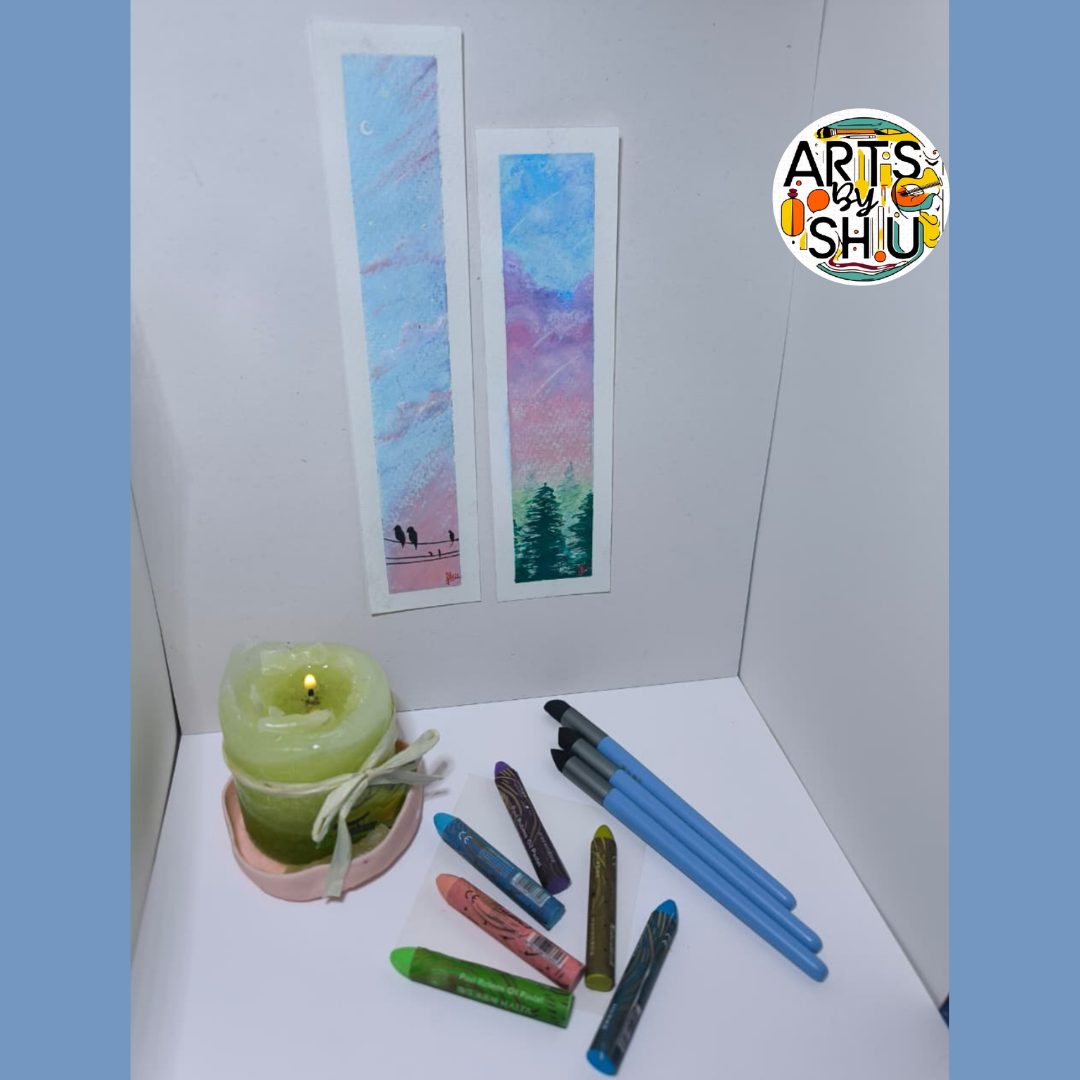 Arts By Shu – BirdSunset & ForestSunset – Técnica Mixta