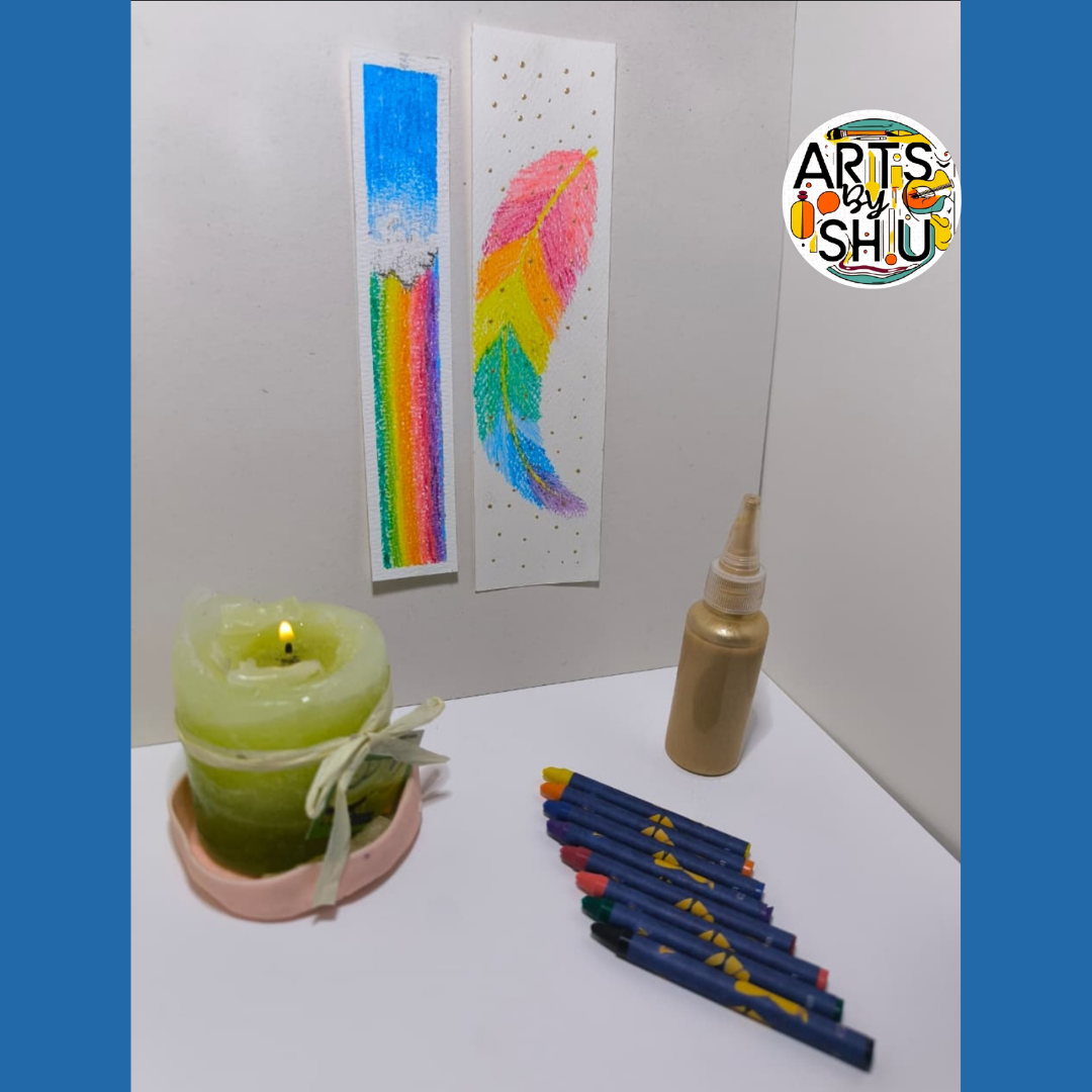 Arts By Shu – Pluma y Arcoíris – Técnica Mixta