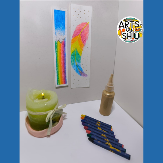 Arts By Shu – Pluma y Arcoíris – Técnica Mixta