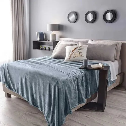 Cobertor Ligero KS/QS Azul - Cama KS/QS - 2.40x2.20 m
