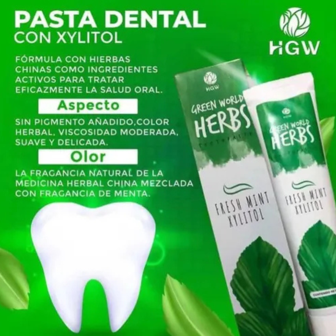 Crema Dental Green World Herbs - HGW - 120gr