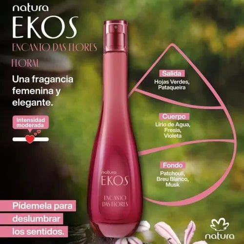 Encanto de Flores Ekos – Eau de Toilette – 100ml – Floral/Amaderada