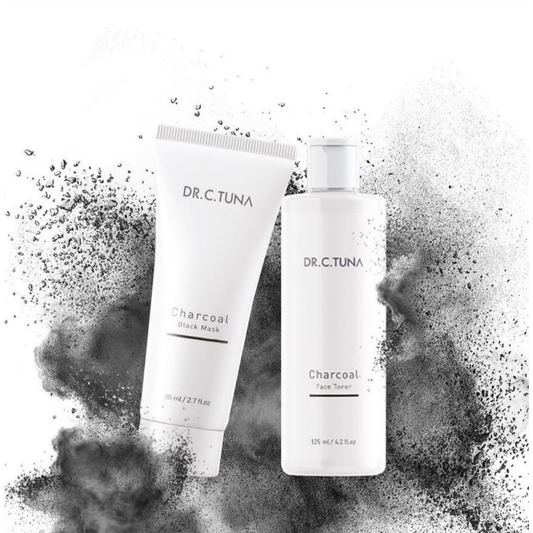 Estuche Charcoal Dr. C. Tuna – Mascarilla 80ml + Tónico 125ml – Carbón Activado