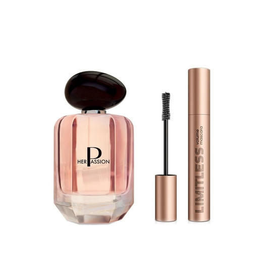 Estuche Her Passion – Eau de Parfum 60ml + Máscara de Pestañas Volume Limitless 14ml