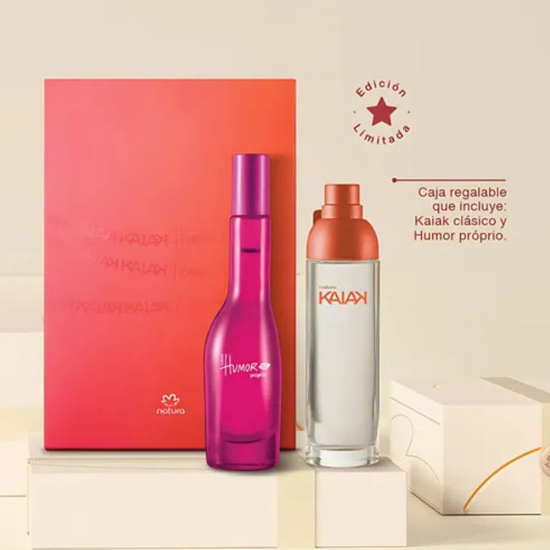 Estuche de Miniaturas Femeninas – Kaik Clásica + Humor Próprio – 25ml c/u