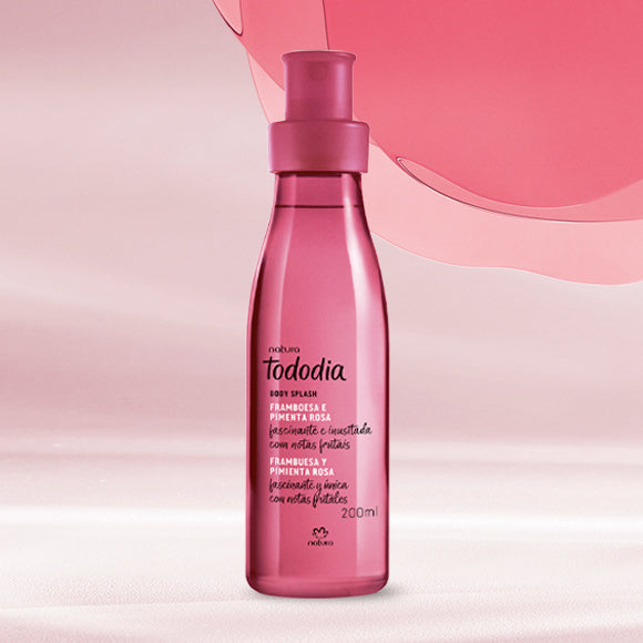 Estuche Frambuesa y Pimienta Rosa Todo Día Crema 400ml + Body Splash 200 ML + Jábones x 2 90gr c/u