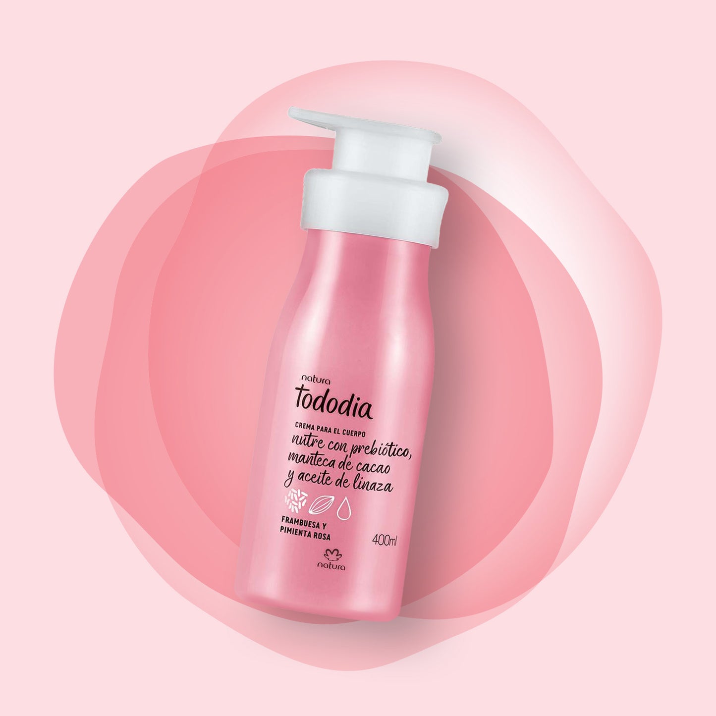 Estuche Frambuesa y Pimienta Rosa Todo Día Crema 400ml + Body Splash 200 ML + Jábones x 2 90gr c/u
