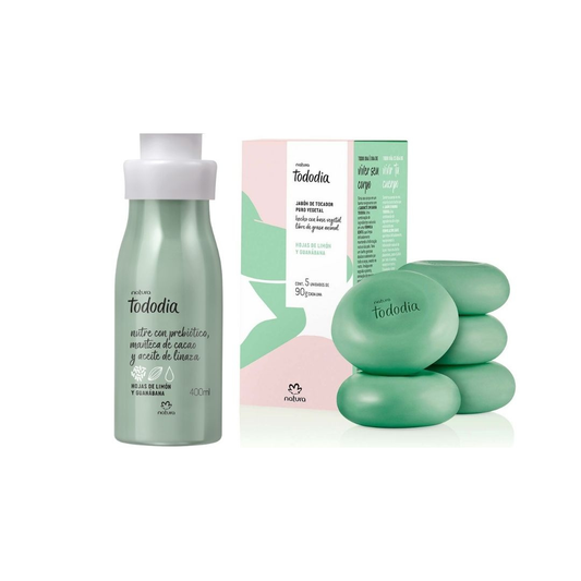 Kit Cuerpo Hidratación  Todo Día Hojas de Limón y Guanábana –  Body Splash 200ml + Hidratante Corporal 400ml