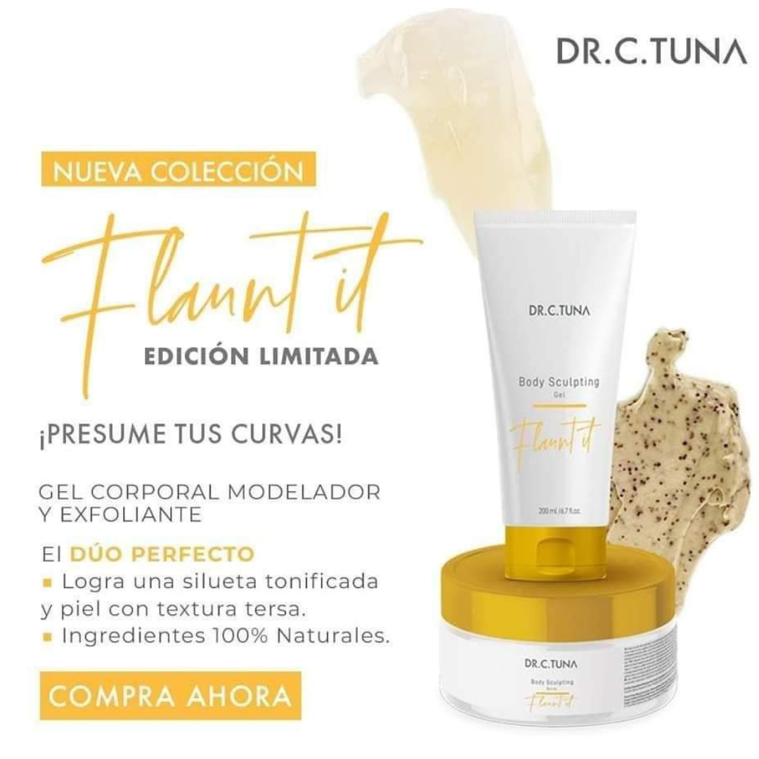 Kit Moldeador Body Sculpting Dr. C. Tuna – Gel Caliente 200ml + Scrub Exfoliante 200ml