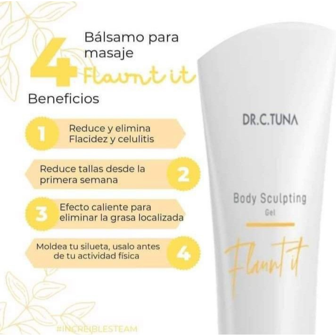 Kit Moldeador Body Sculpting Dr. C. Tuna – Gel Caliente 200ml + Scrub Exfoliante 200ml