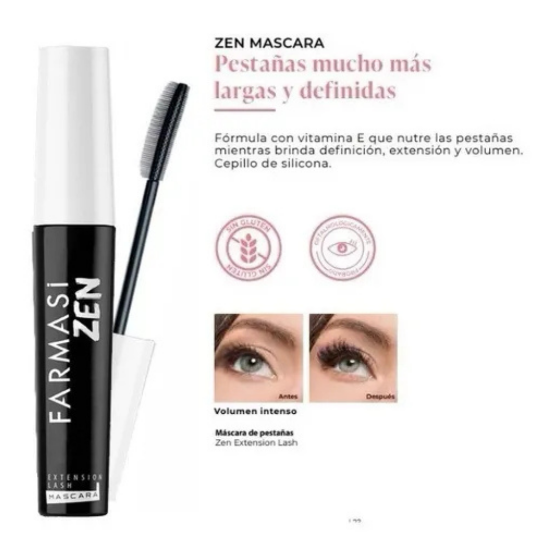 Máscara de Pestañas Zen - Farmasi – 8ml