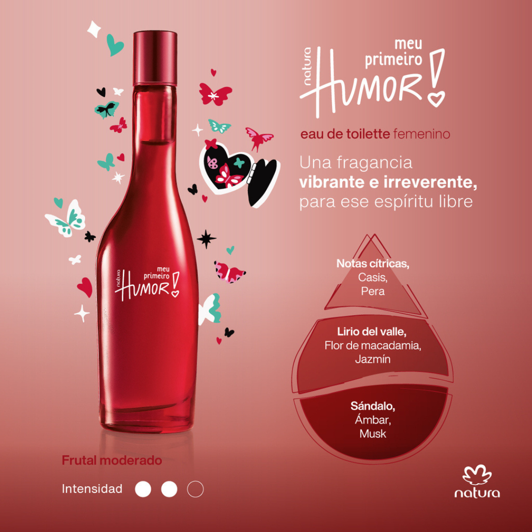 Humor Meu Primeiro Femenino – Eau de Toilette – 75ml – Frutal