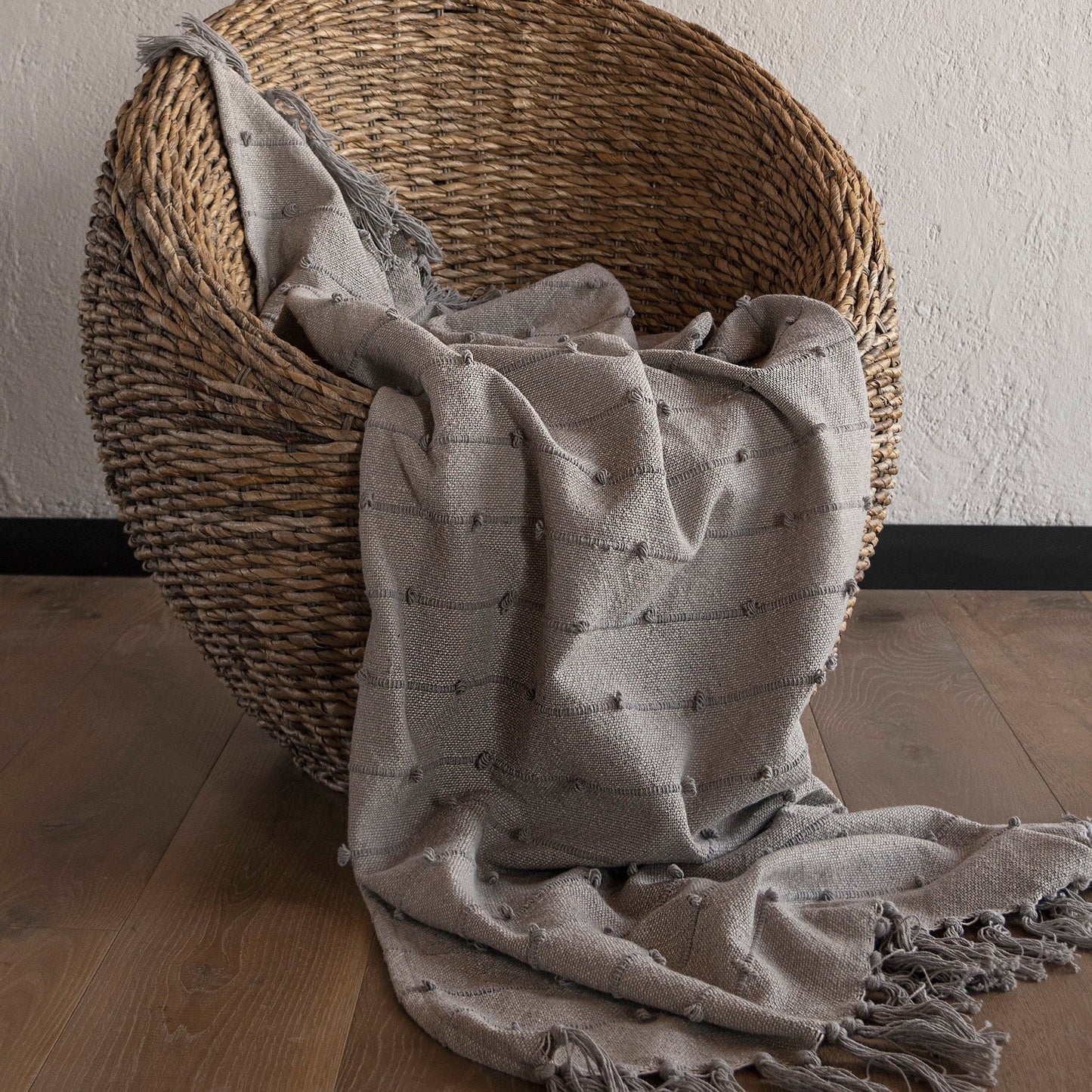 Mumbai Gris Neutral Frazada – 0.90x1.50 m