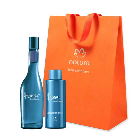 Estuche Humor De Minha Vida Femenino + Hidratante Corporal 120 ml -                                         Eau de Toilette - 75 ml – Frutal