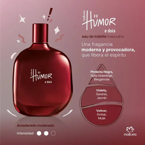 Humor a Dois Masculino – Eau de Toilette – 75ml – Amaderado