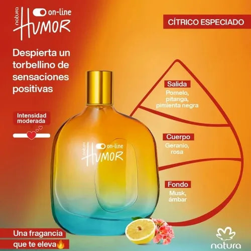 Humor On-line Masculino  – Eau de Toilette – 75ml – Amaderado