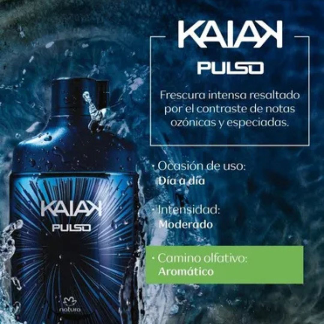 Kaik Pulso Masculino – Eau de Toilette – 100ml – Aromático Verde