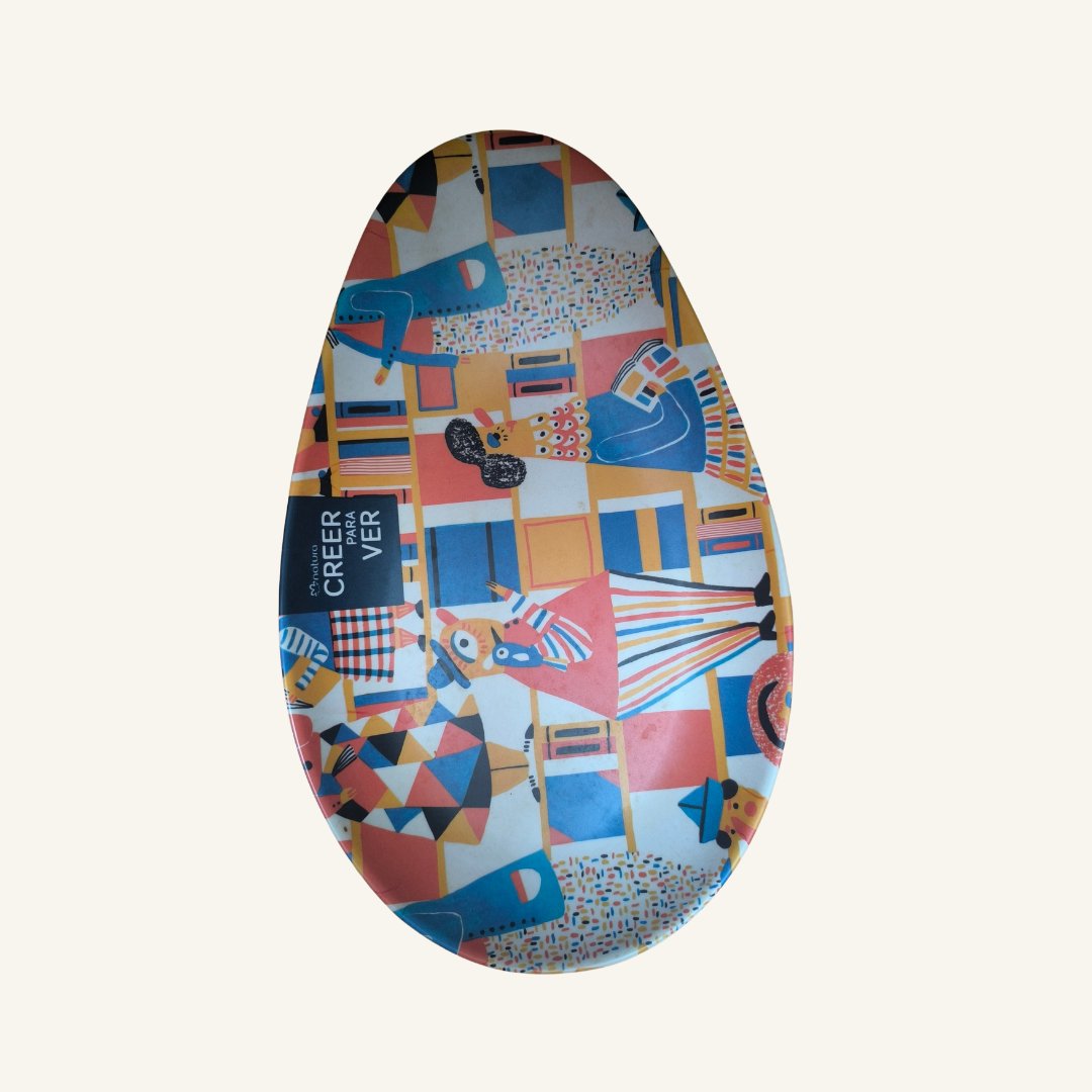 Plato Bambú – Creer Para Ver – 29x18x3 cm