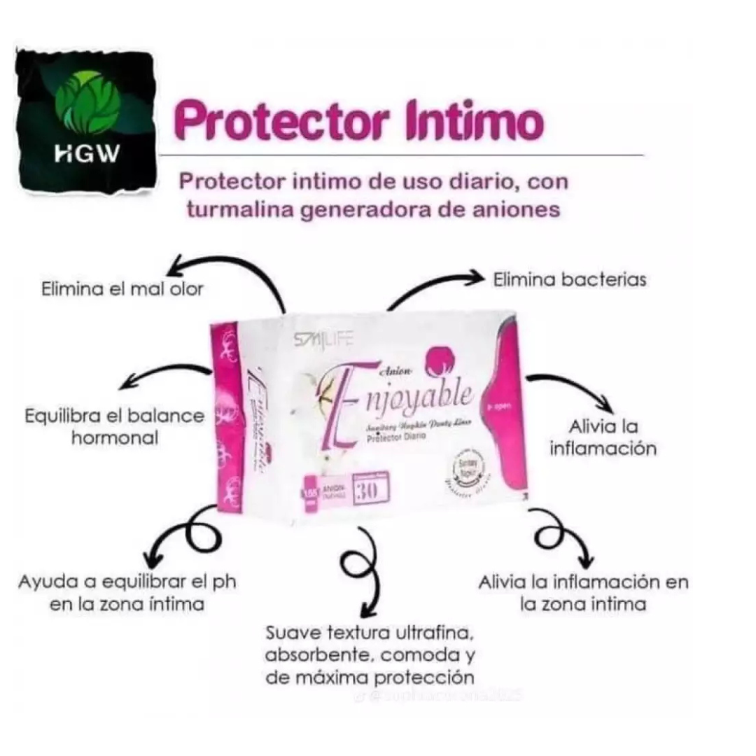 Protectores Diarios Con Aniones  - Smilife  HGW - 30 Uds.