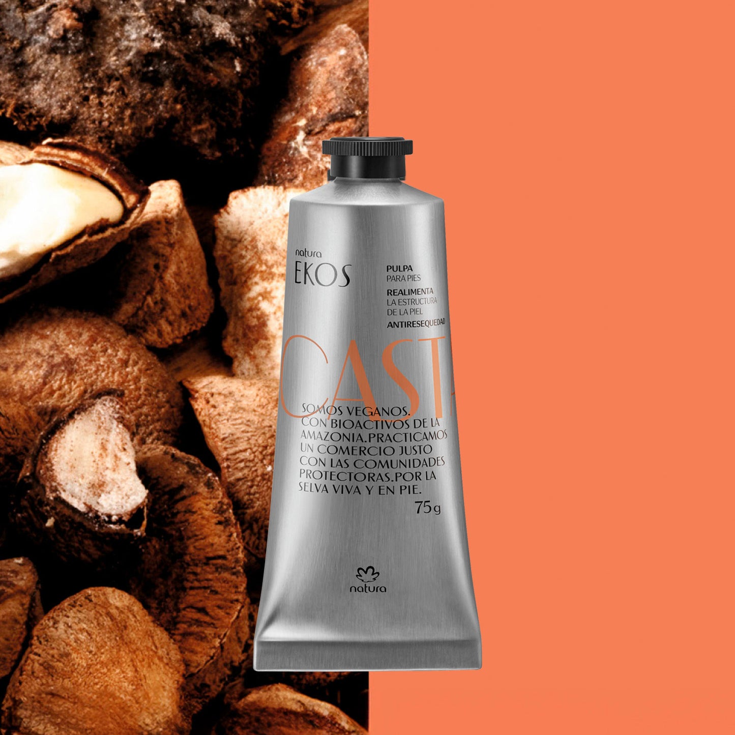 Pulpa Hidratante para Pies Ekos Castaña – 75g
