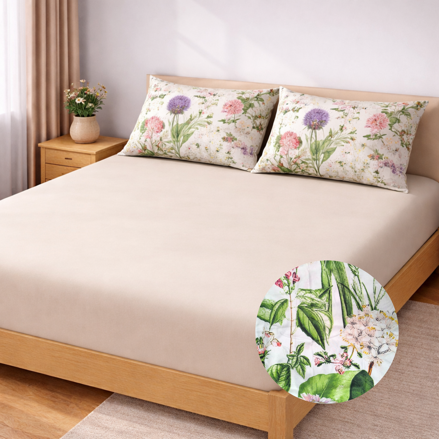 Sábanas Estampada MAT Jardín  – La Mia Stanza - Cama Doble