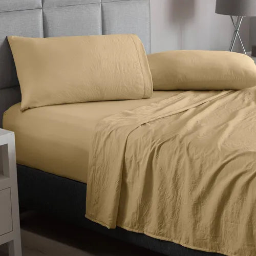 Sábanas Viasoft Washed KS Kaki – Cama King