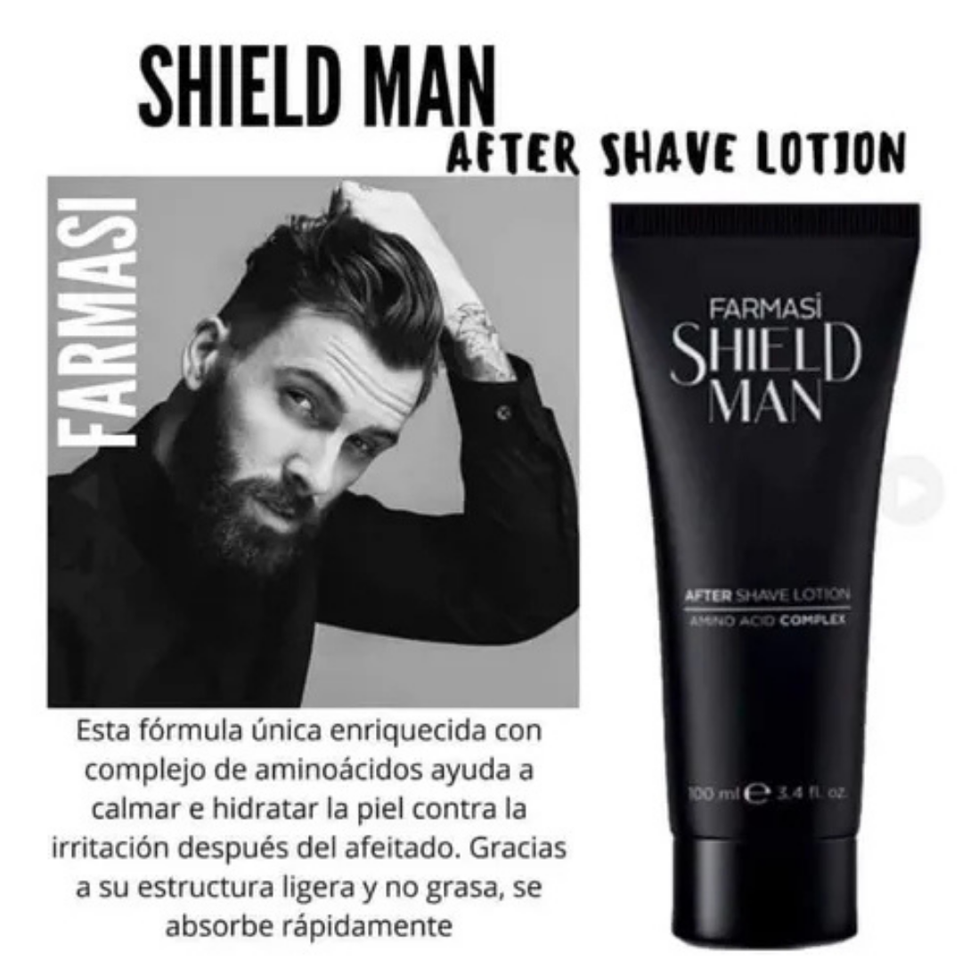 Shield Man – Loción para Después de Afeitar – Farmasi – 100 ml