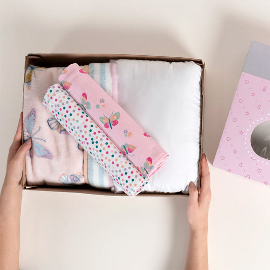 Kit de Regalo Spring CCC – Cama/Cuna/Carriola – Almohadita + Cobertor + 2 Sabanitas