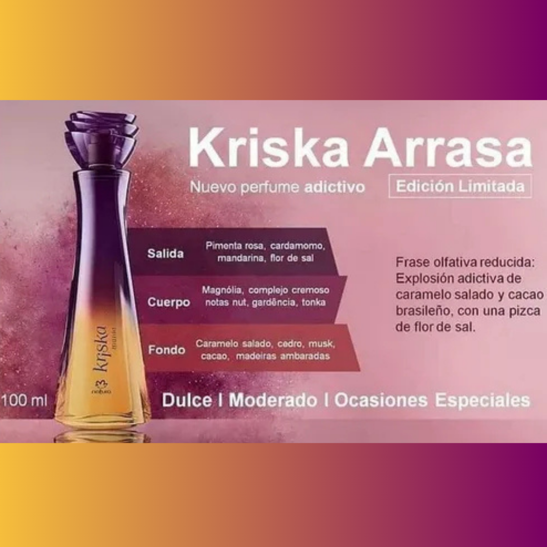 Kriska Arrasa Femenino – Eau de Toilette – 100ml – Frutal Dulce