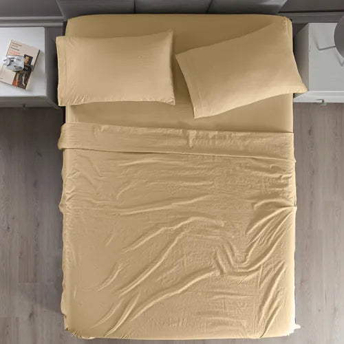 Sábanas Viasoft Washed KS Kaki – Cama King