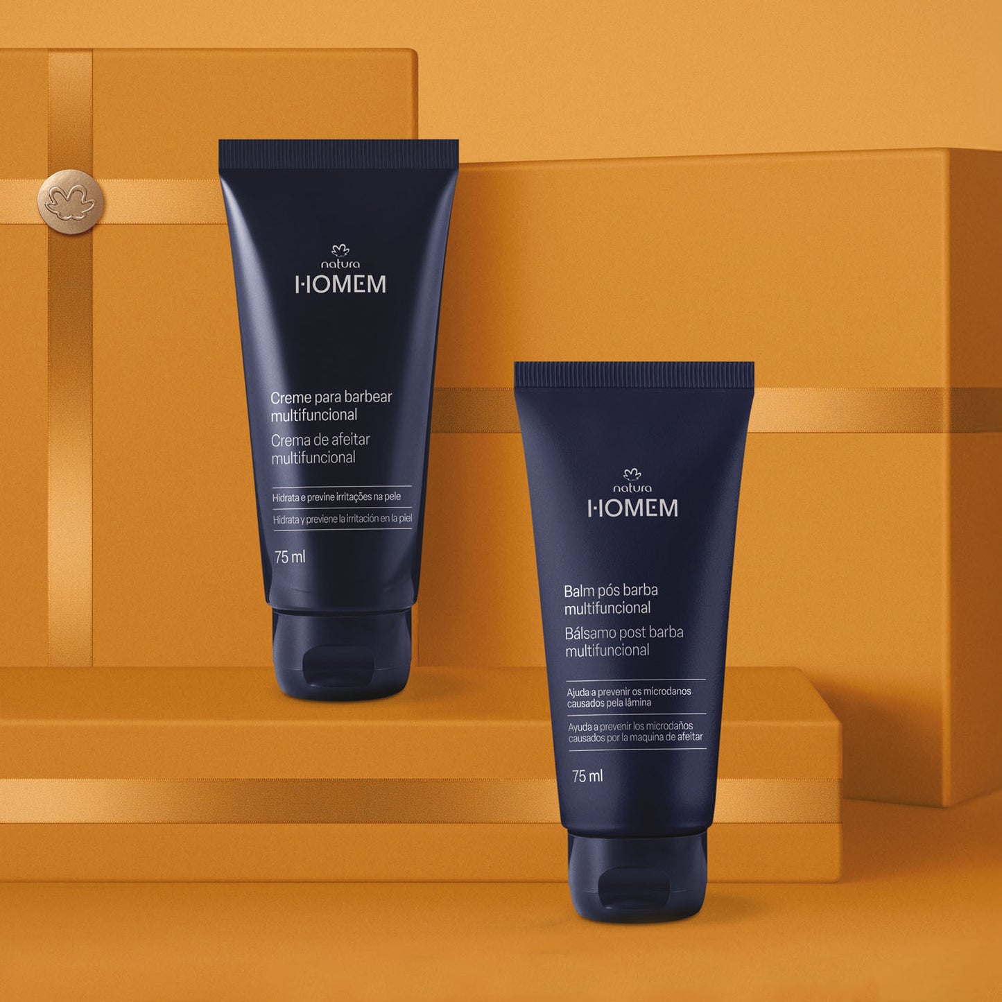 Estuche Homem Rutina Barba – Gel Afeitar 75g + Bálsamo Pós Barba 75ml