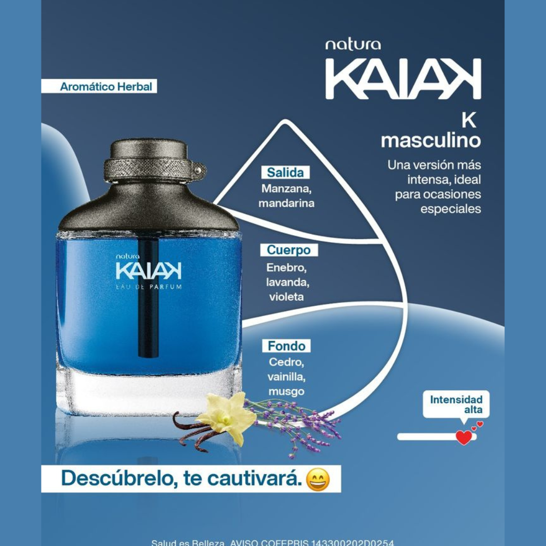 K Masculino – Eau de Parfum – 100ml – Aromático/Ambarado