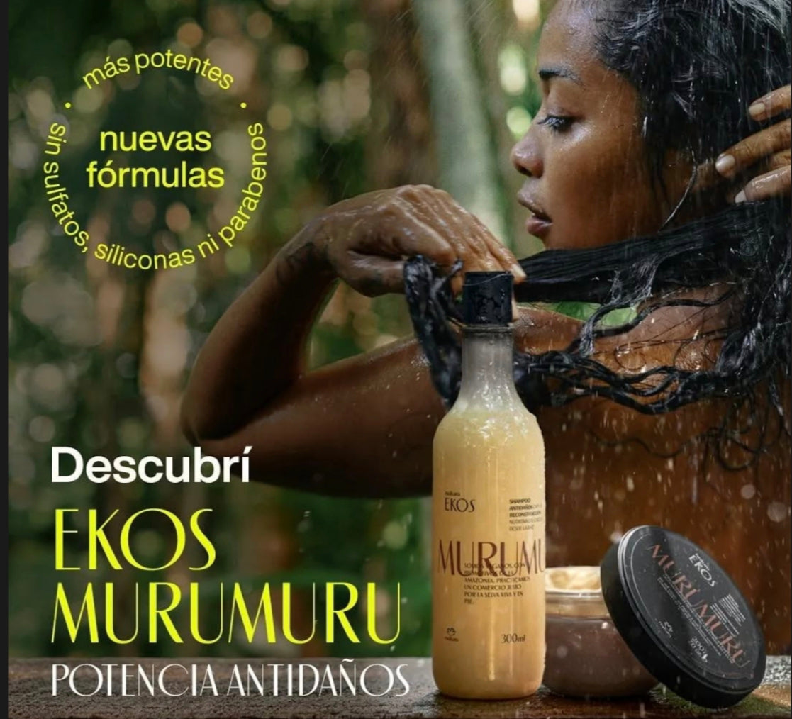 Tratamiento de Cabellos Murumuru Ekos Shampoo 300ml +Acondicionador 300ml + Crema para Peinar 150ml + Máscara 200gr